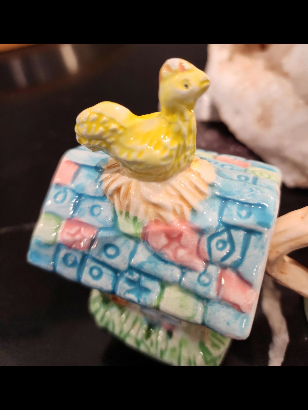 Vintage 1994 Mercuries USA Ceramic Cream and Sugar Set Cottage Collection